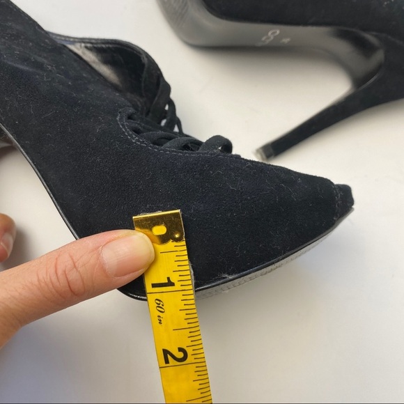 NEW Aldo suede peep toe platform heels - Picture 6 of 6